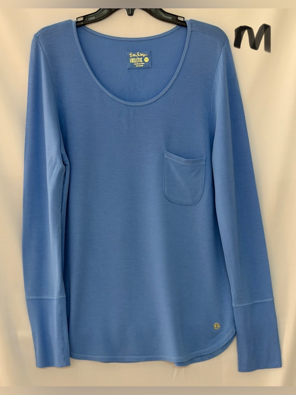Lilly Pulitzer Periwinkle Scoop-Neck Long Sleeve Sweater